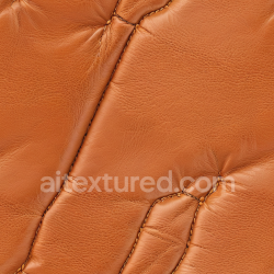 seamless Seamless 3D Quilted Tan Leather PBR Texture with Distinct Stitching and Soft Grain texture 8k free download PBR