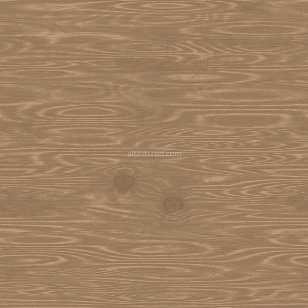 Seamless wood PBR texture in natural brown tones