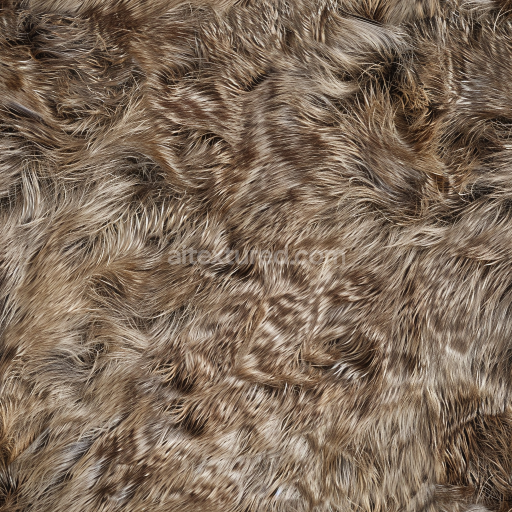 Seamless 3D Brown Fur Leather PBR Texture with Rich Natural Fur Detailing