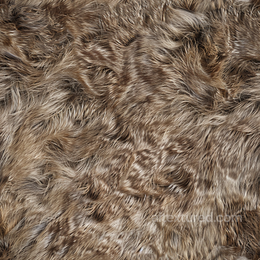 Brown Fur Leather PBR Texture with Rich Natural Fur Detailing seamless Leather PBR texture