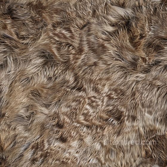 Brown Fur Leather PBR Texture with Rich Natural Fur Detailing Leather texture preview