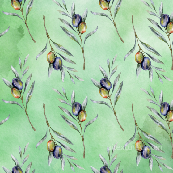 Watercolor Greenery Texture Featuring Olive Branches on Soft Green Background watercolor greenery texture preview