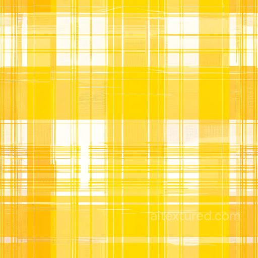 Seamless 3D PBR Texture of Bright Yellow Plaid Fabric with Fine Line Weave texture preview