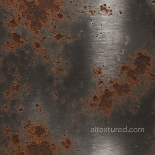 Oxidized Iron Furniture Metal Surface seamless Furniture metal PBR texture