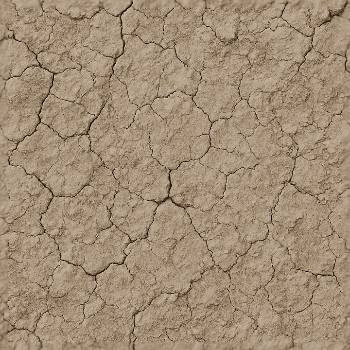 Of Compacted Soil With Dry Mud Cracks seamless PBR texture preview