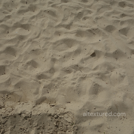 PBR Sand Texture with Natural Footprints and Debris Sand-soil texture preview