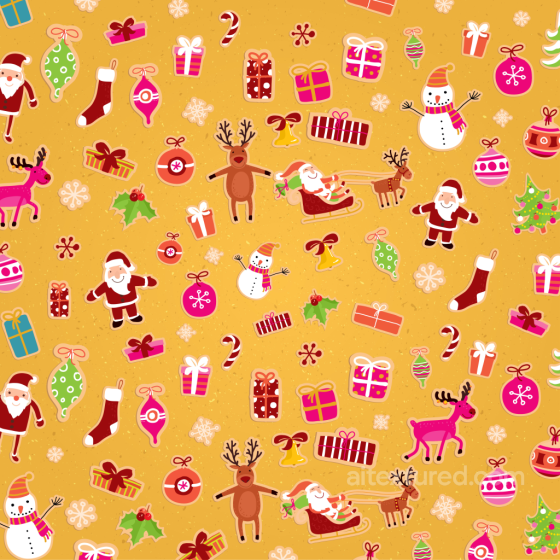 Christmas Digital Paper Texture With Colorful Holiday Icons All Christmas Digital paper texture preview