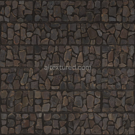 Volcanic Rock — Rock Mosaic Rough Rocks Rock Mosaic — PBR seamless 3D texture