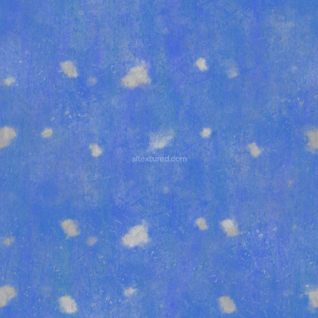 Seamless painted plaster texture with a blue hue