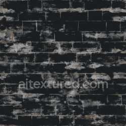 seamless Painted Bricks Seamless Texture Pbr Tileable Realistic Weathered Dark Fine texture 8k free download PBR