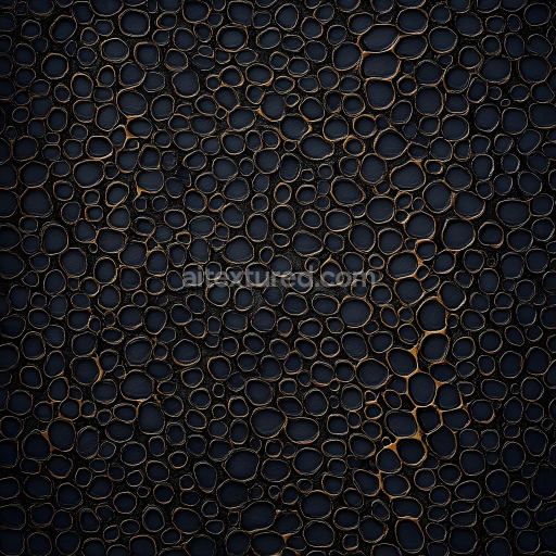 Seamless 3D skin PBR texture featuring stylized porous organic pattern