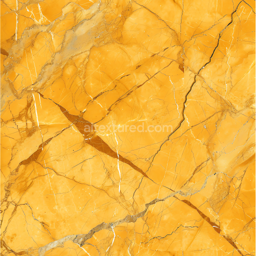 Seamless 3D Giallo Reale Marble PBR Texture with Rich Golden Tones and Distinct Veining