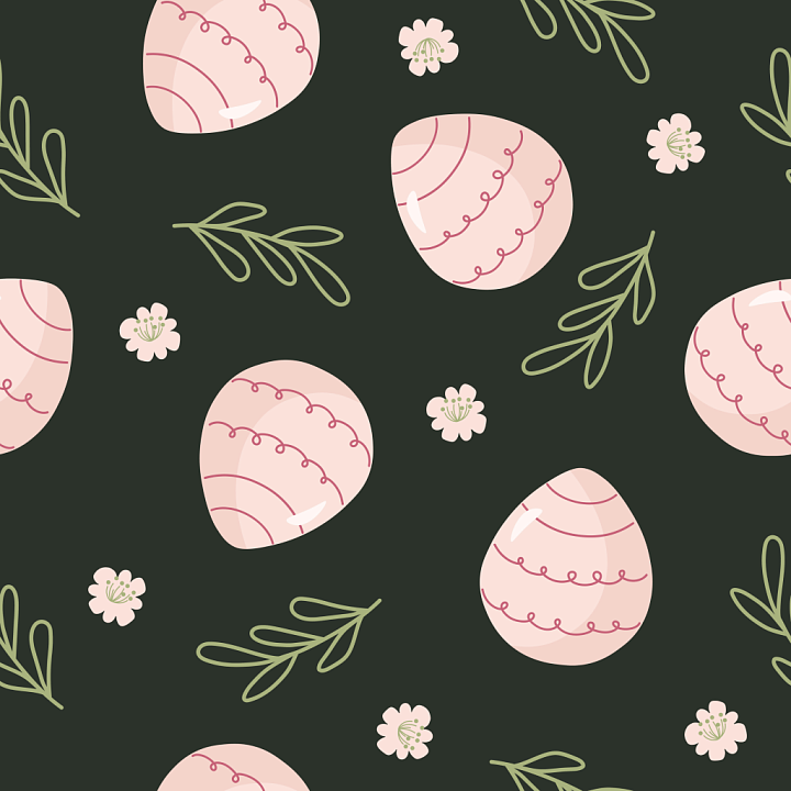 All Christmas Digital paper of Soft Pink Christmas Ornaments with Green… seamless PBR texture preview