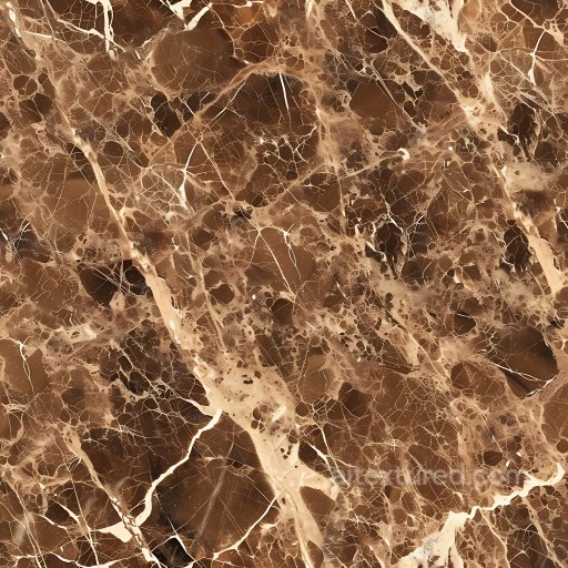 Cracked Brown Marble PBR Texture with Intricate Veins and Holes seamless Cracked & Holes PBR texture