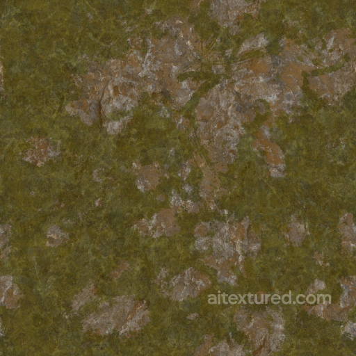 Archviz Ground Moss Rock Rocks Stone Vegetable - Seamless PBR Texture seamless Moss PBR texture
