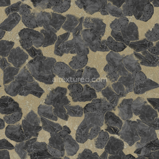 Rocks Seamless Pbr Texture Dark Gritty Tileable Natural Stone Surface