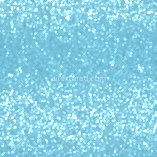 Seamless 3D PBR Blue Glitter Texture with Sparkling Bokeh Effect