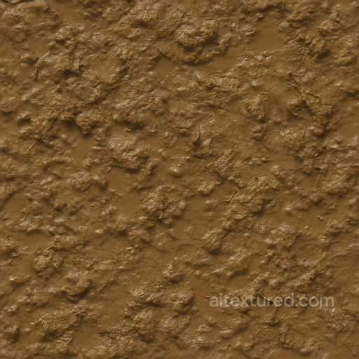 Wet Mud Surface With Natural Roughness seamless Mud PBR texture