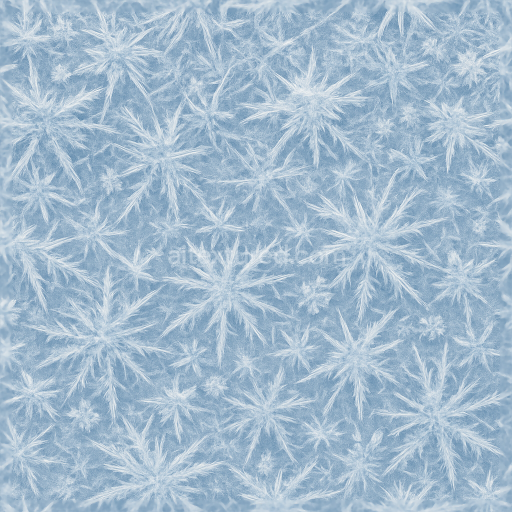 Seamless 3d texture pbr 8k of icy frost with frost spikes and ice frost crystals