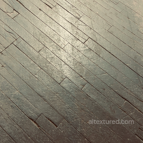 4K PBR Seamless Dark Wood Floor Texture with Scratches and Wear Wood texture preview