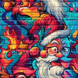 seamless Seamless 3D PBR Graffiti Texture Featuring Vibrant Urban Mural in Bold Colors texture 8k free download PBR
