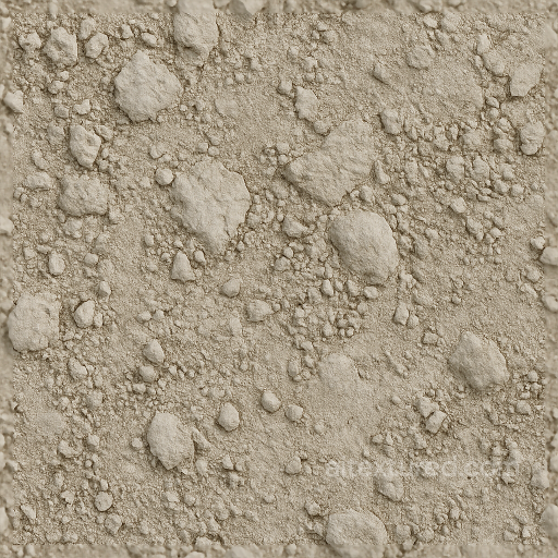 Chalky Soil Ground Surface With Chalk Deposits And Dust seamless Ground surface PBR texture