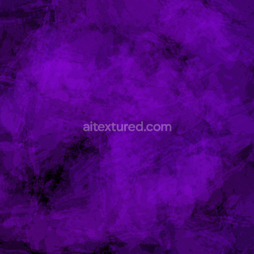 Seamless 3D PBR Texture of Purple Abstract Watercolor Brush Strokes