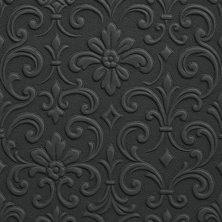 Ornate Textured Rubber seamless PBR texture preview