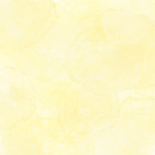 Seamless 3D PBR Soft Yellow Watercolor Texture with Subtle Gradient Wash