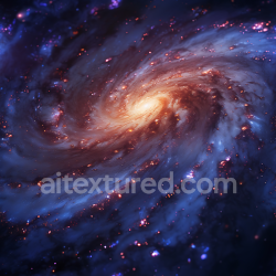 seamless Seamless 3D PBR Spiral Galaxy Space Texture with Glowing Nebula Clouds texture 8k free download PBR