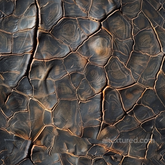 Cracked Vintage Brown Leather Seamless Texture with Aged Patina Leather texture preview