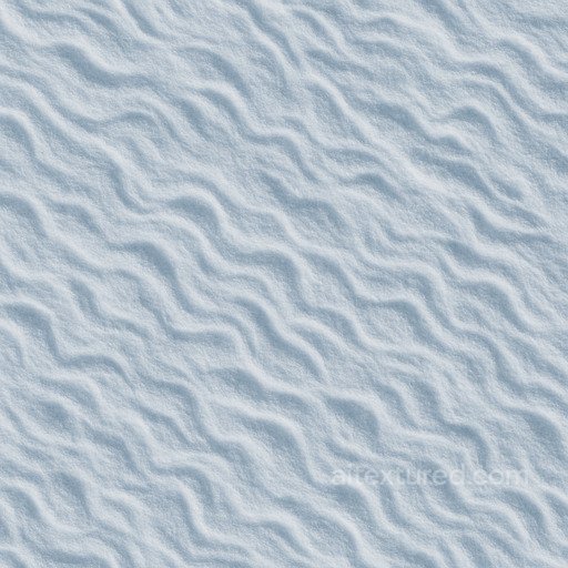 Patterned Powder Snow Seamless Texture seamless Snow-ice PBR texture