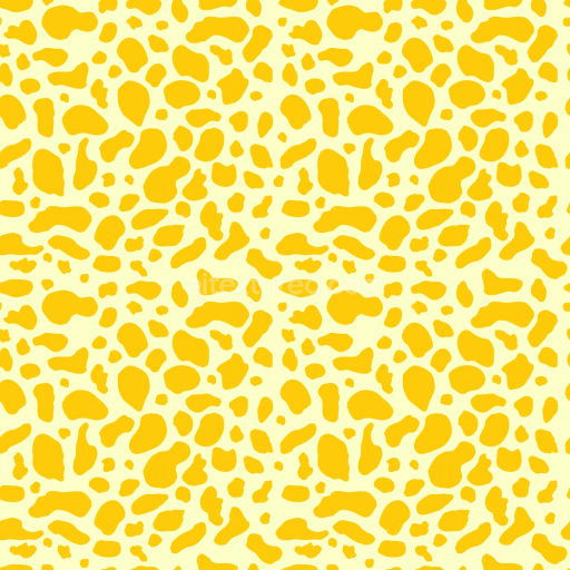 Seamless 3D PBR Yellow Leopard Print Fabric Texture with Bold Spots