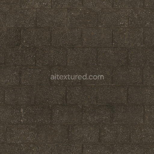 Concrete Block Wall — Concrete Rough Coarse Masonry Concrete Rough — PBR seamless 3D texture