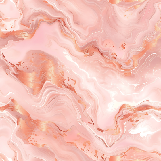 Blush Pink Marble Texture with Copper Swirling Veins Marble texture preview