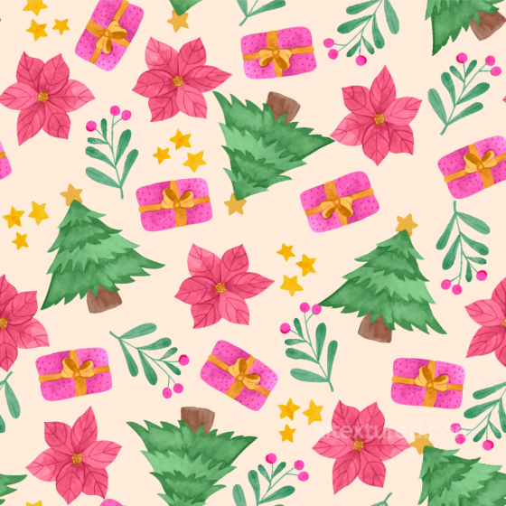with Christmas Pink Holiday Elements Pattern Christmas Pink texture preview