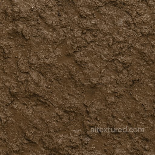 Weathered Wet Soil Seamless Texture seamless Sand-soil PBR texture