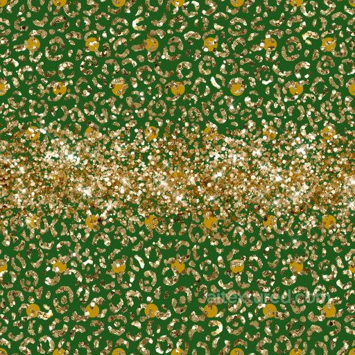 Glitter Leopard Print Texture on Green Background seamless St patrick PBR texture