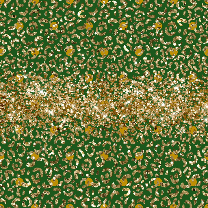 Gold Glitter and Green Abstract Pattern seamless PBR texture preview