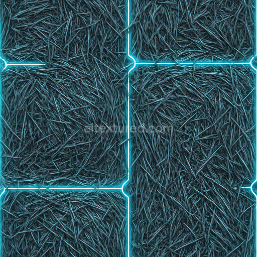 Futuristic Straw Bale Seamless Texture