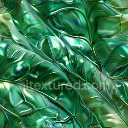 seamless Seamless 3D PBR Texture of Glossy Iridescent Green Organic Curves texture 8k free download PBR