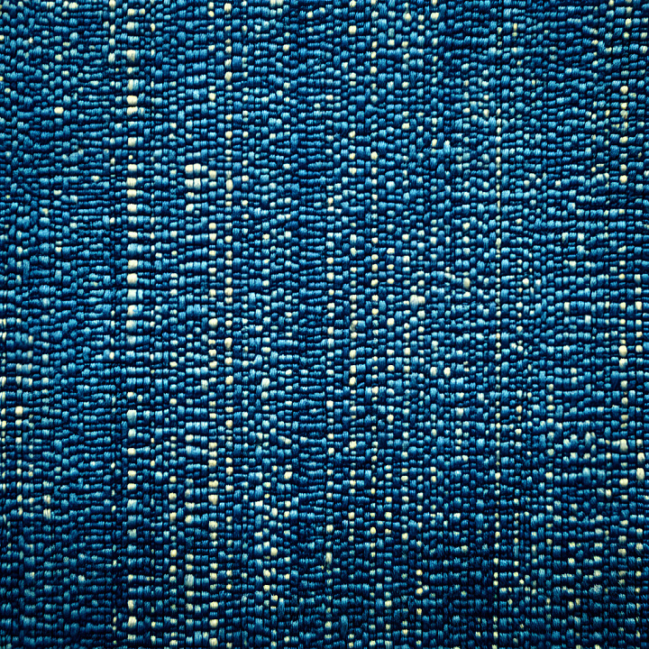 Cracked Denim Fabric with Blue & White Weave Pattern seamless PBR texture preview