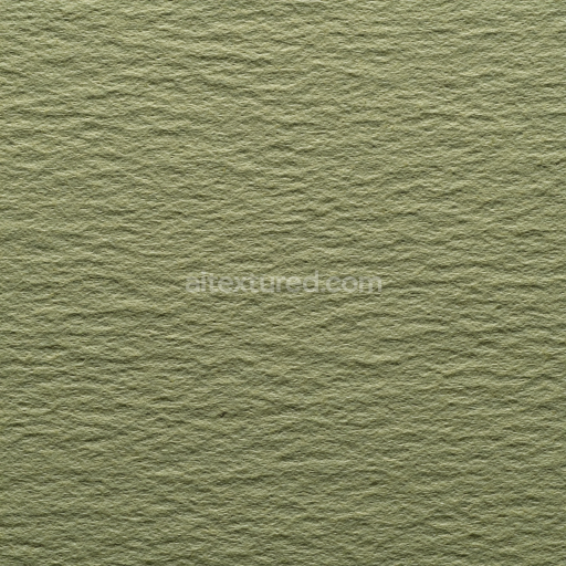 Seamless 3D Felt PBR Texture Featuring Dense Soft Olive Green Fibers
