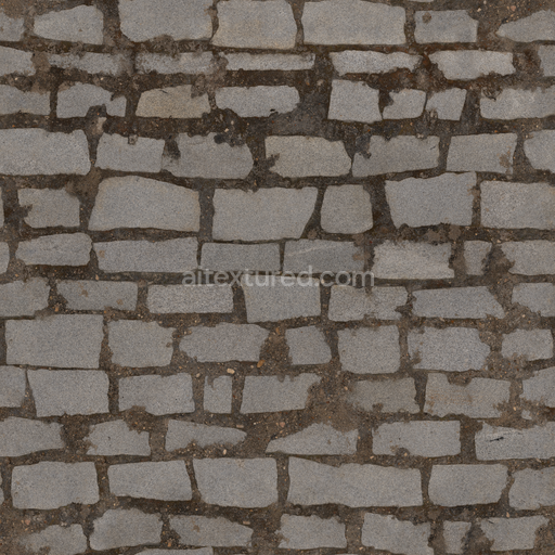 Wall Uneven Rocks — Wall Weathered Rough Rough Worn Wall — PBR seamless 3D texture