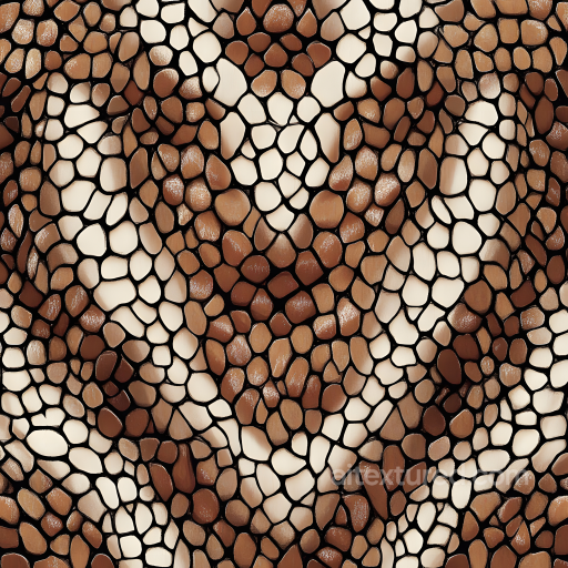 Stylized Porous Skin Texture Featuring Glossy Patches and Organic Patterning seamless Skin PBR texture