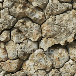 seamless Seamless 3D Weathered Rocky Ground PBR Texture with Cracks and Natural Erosion texture 8k free download PBR