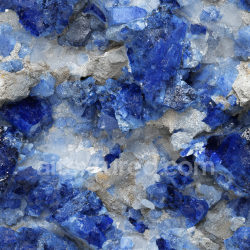 seamless Seamless 3D PBR Texture of Raw Lapis Lazuli Stone with Deep Blue and White Crystal Structure texture 8k free download PBR