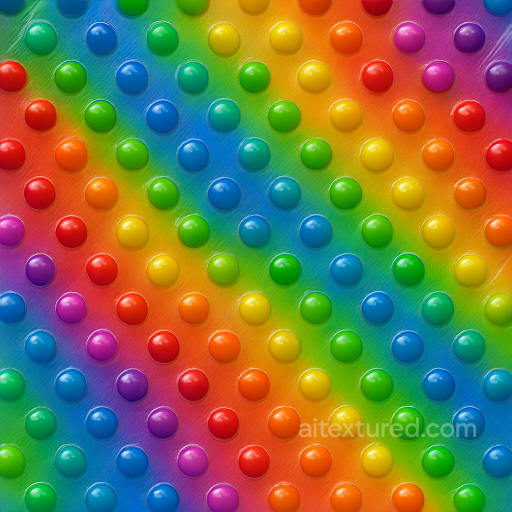 Dotted Pattern Furniture Plastic Surface With Vibrant Colors And Glossy Finish seamless Furniture Plastic PBR texture