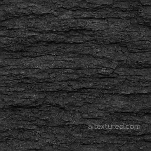 Coal Surface Compacted Layered Stratified Black seamless Coal PBR texture