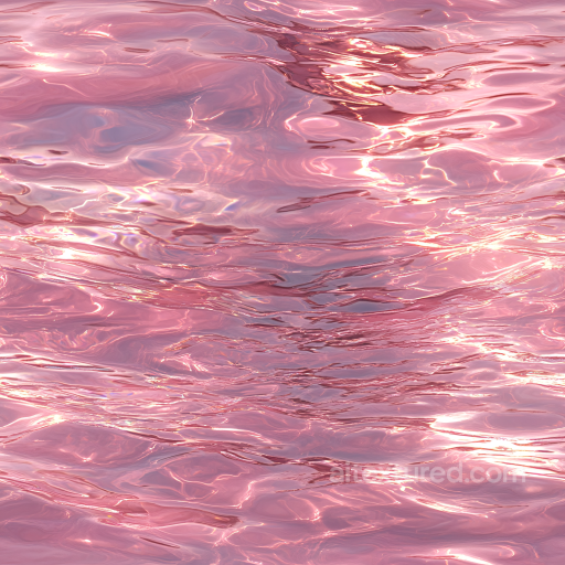 Pink Water Surface Texture with Soft Rippled Waves and Reflective Highlights seamless Water PBR texture